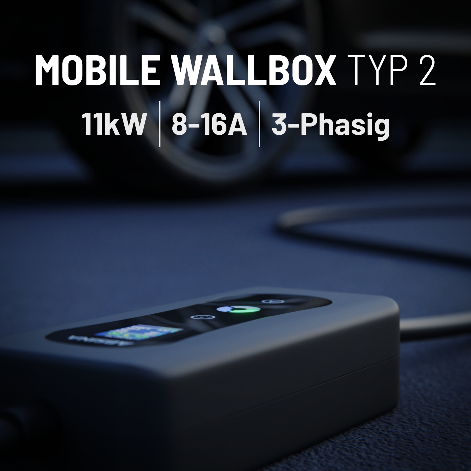 Mobile Wallbox 11kW, CEE16 & Schuko